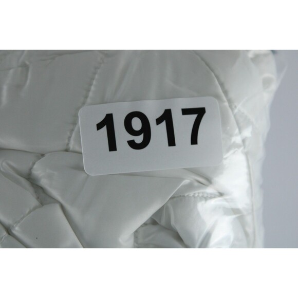 Live Love Dream White Puffer Jacket Womens Small Thumb Holes Lightweight Warm - Picture 15 of 15